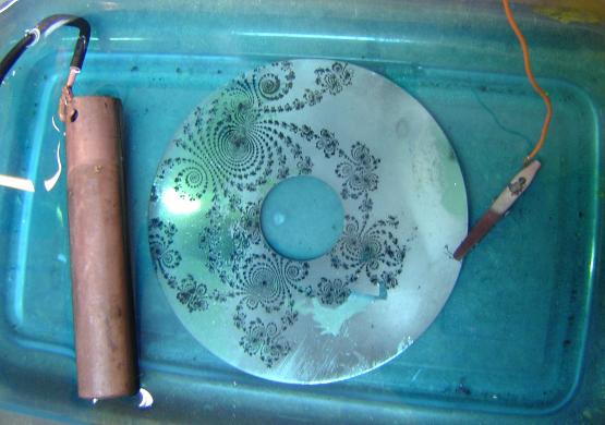 Copper-plating a hard drive disc