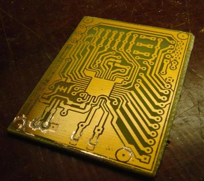 dmx-dimmer Master board after etching