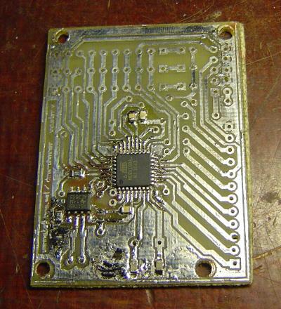 dmx-dimmer Master board after etching