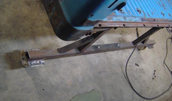 Rear frame part, mounted