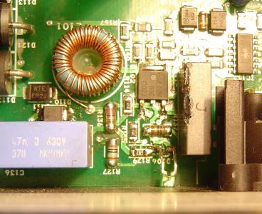 Atomic3000 PCB, with replaced components