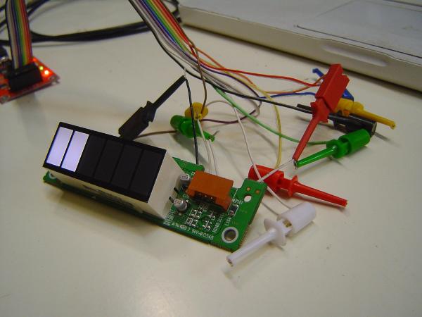 6 LEDs, one I2C demultiplexer