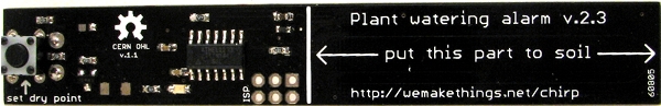 plant watering alarm - reverse