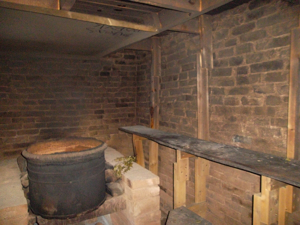 Inside -- sauna room