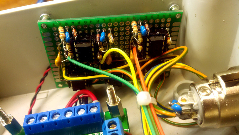 Audio input PCB